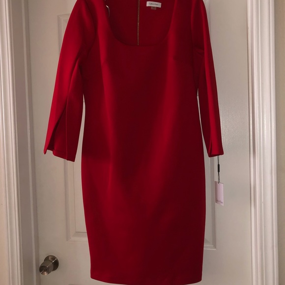 Calvin Klein Beautiful Red Dress - Picture 2 of 4